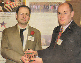 Matt Barker honored at Irish Echo 40 under 40 awards night